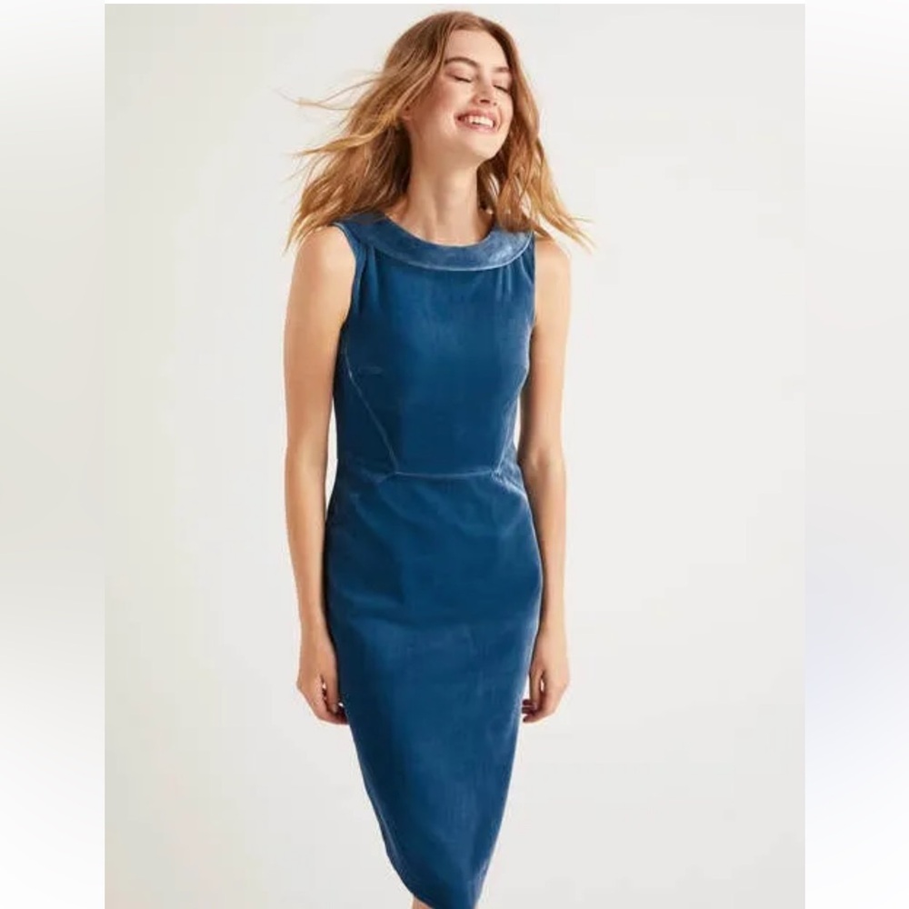 Boden NWT Velvet Seam Detail Martha Dress size 10L